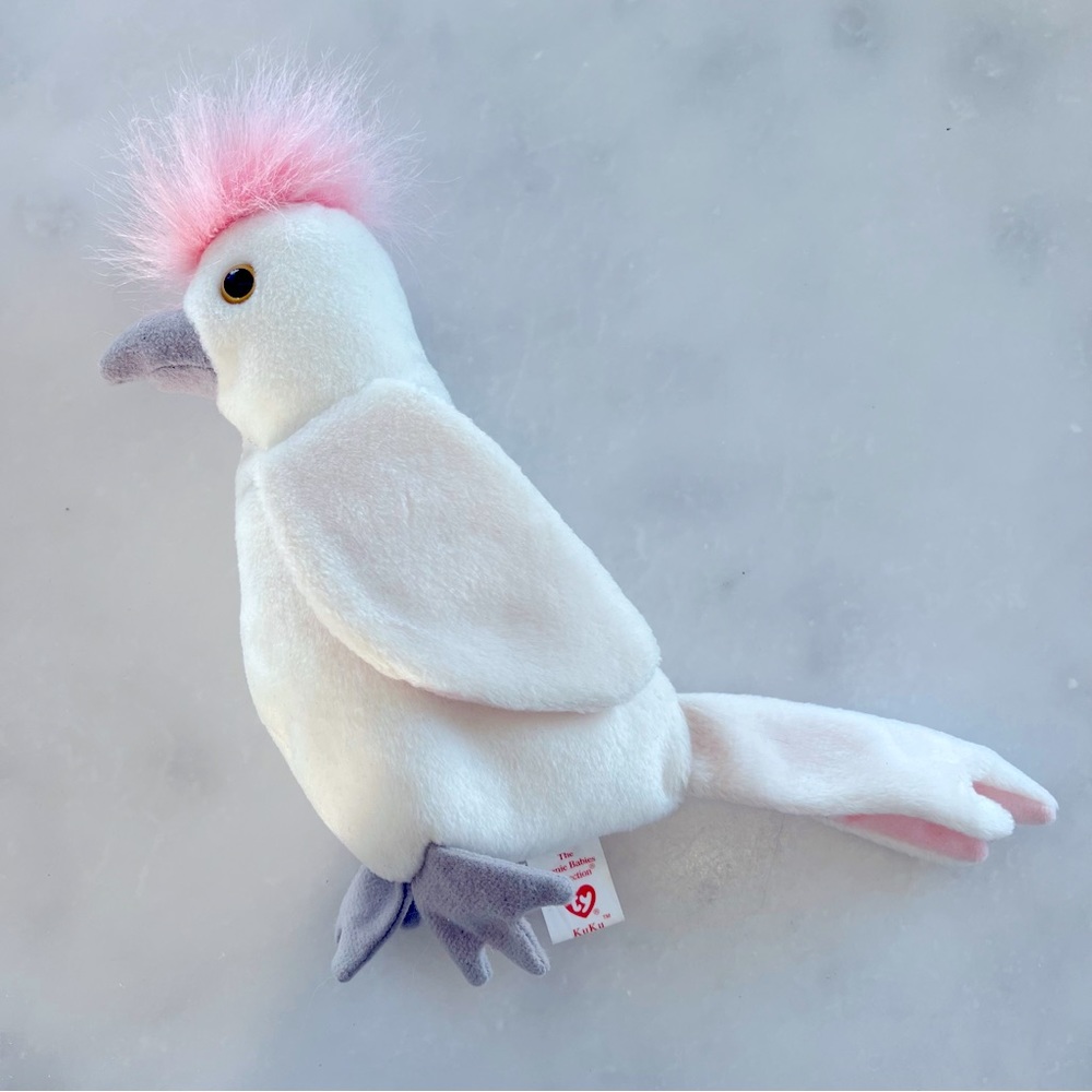 Ty Kuku Beanie Baby Original 1997 1998 Retired bird.